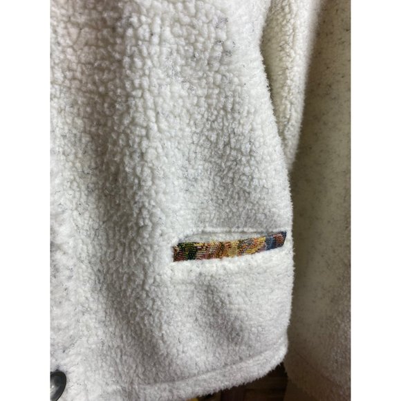 Orvis off white and gray tapestry trim jacket size M - Picture 4 of 7